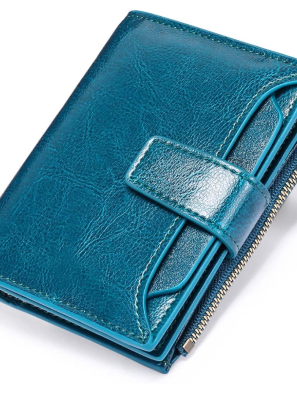 FALAN MULE Small Wallet for Women Leather Bifold Compact RFID Blocking Small Wom - Picture 2 of 5